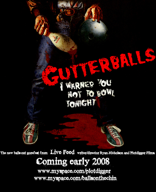 Omslag: GUTTERBALLS - EN BLADNING AV SPLATTER OCH SLASHER!