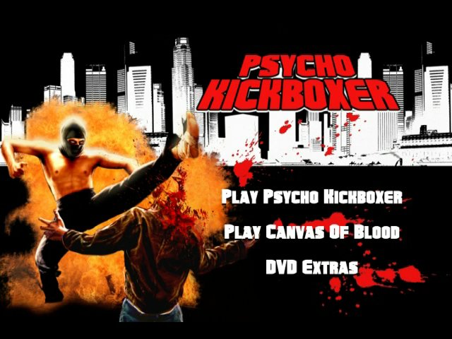 Stillbild 1 ur PSYCHO KICKBOXER & CANVAS OF BLOOD