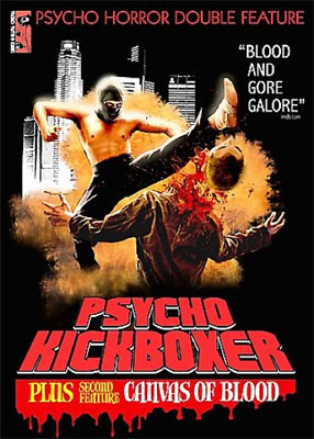 Omslag: PSYCHO KICKBOXER & CANVAS OF BLOOD